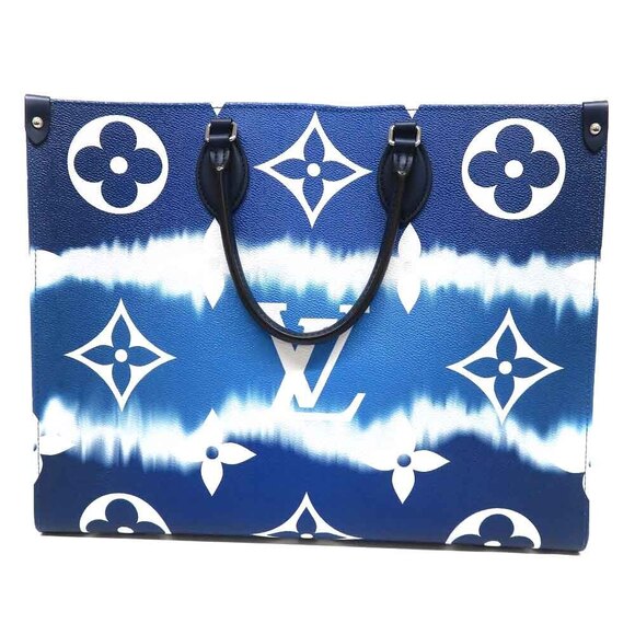Louis Vuitton Handbags - LOUIS VUITTON OnTheGo Handbag Tote Bag Blue Escale Spring Summer